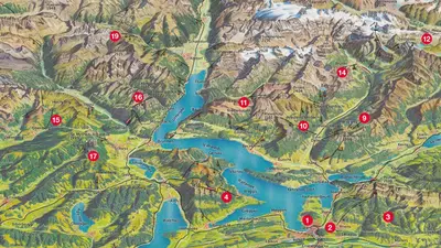 Panoramakarte Luzern