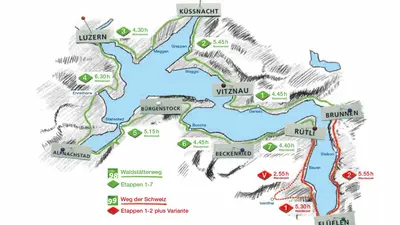 Übersicht Erlebnisregion Luzern