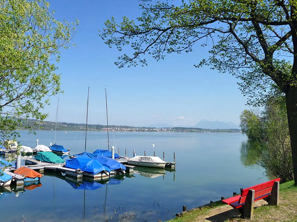 Bootsanlegestelle in Nottwill am Sempachersee