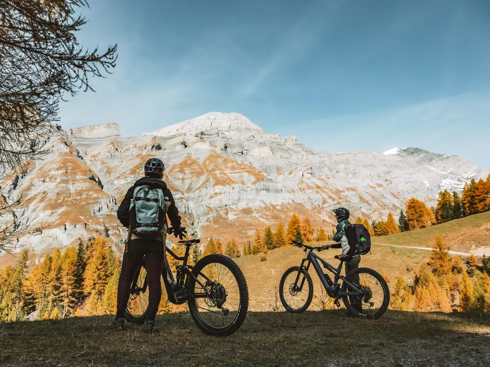 Herbstbiken in Leukerbad