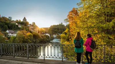 Sicht vom Chemin des Archives Richtung Katzenturm in Freiburg