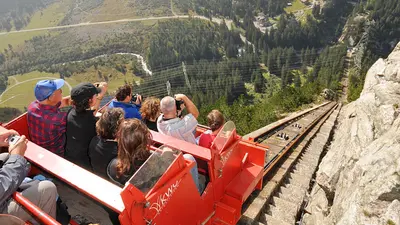 Steilste Standseilbahn Europas: Die Gelmerbahn