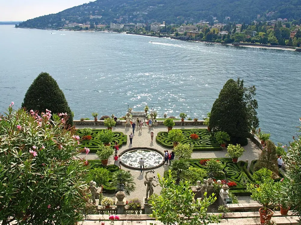 Blick auf den Garten der Isola Bella
