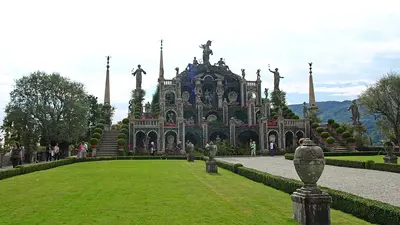 Blick auf die Terrassen der Isola Bella