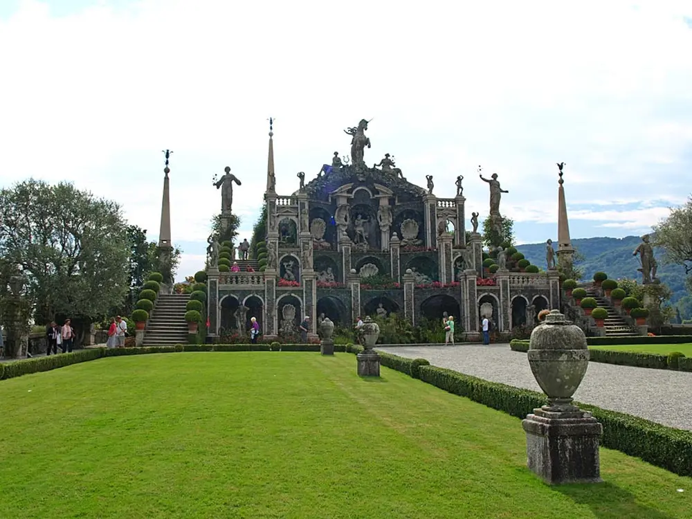 Blick auf die Terrassen der Isola Bella