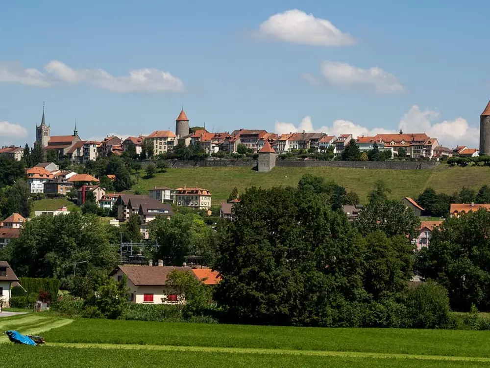 Blick auf Romont