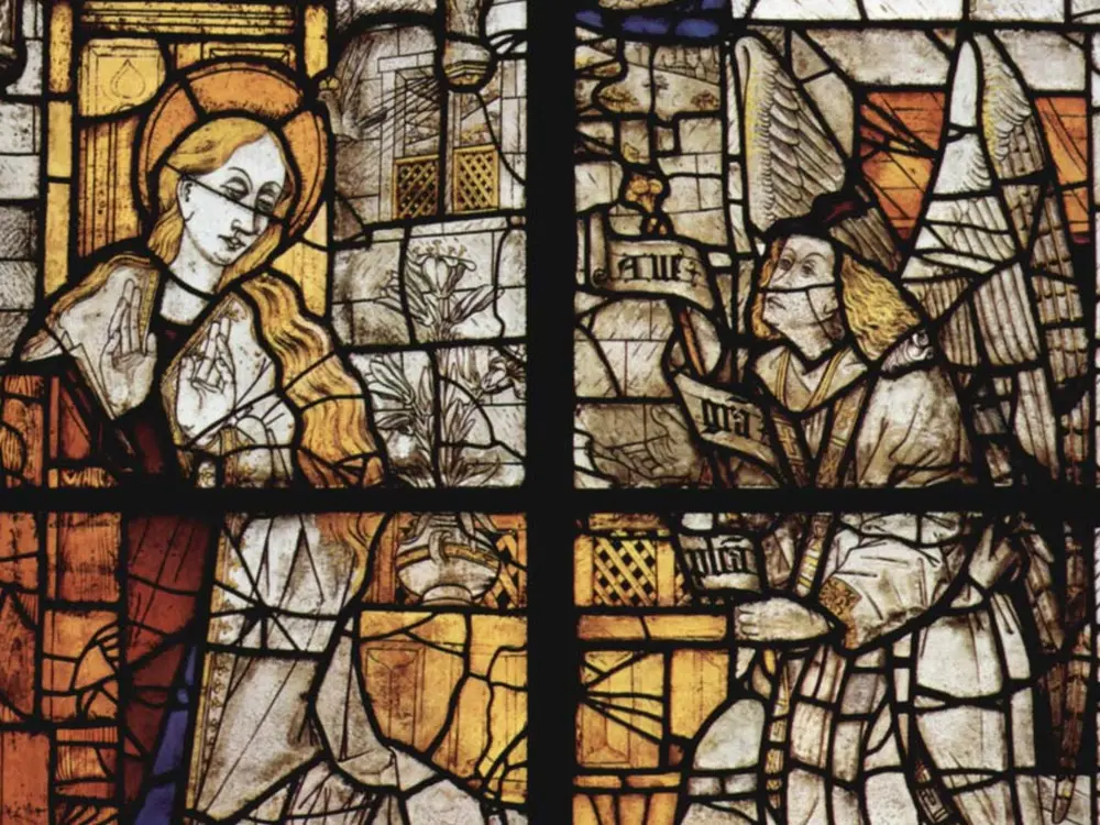 Glasfenster in Notre-Dame von Romont