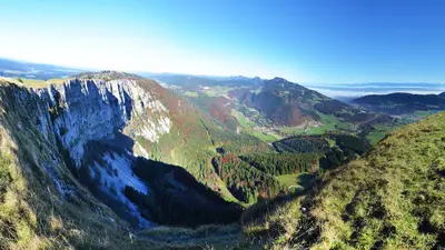 Blick vom Mont d'Or bei Vallorbe
