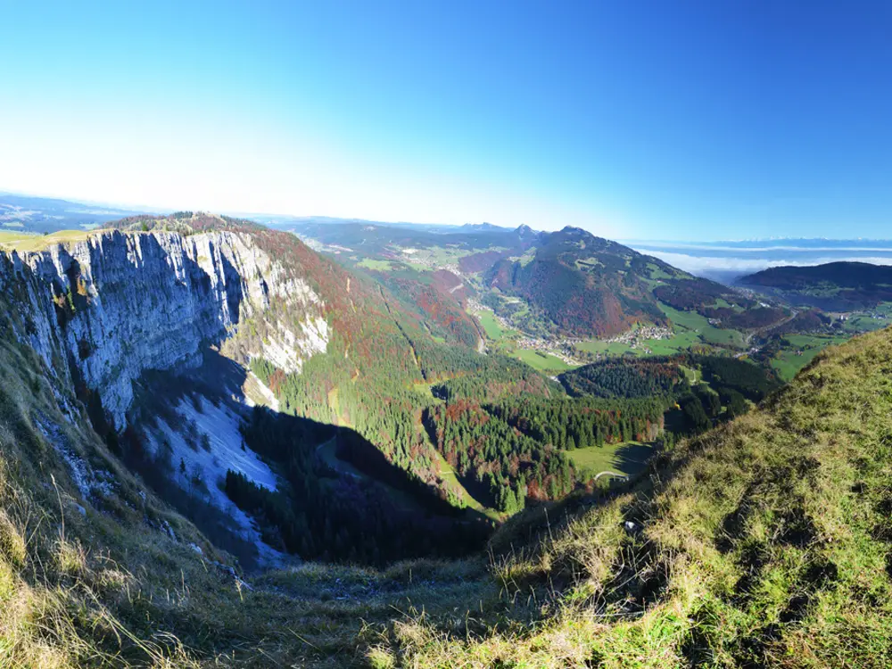 Blick vom Mont d'Or bei Vallorbe