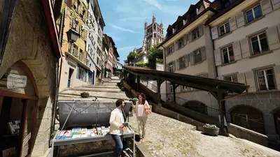 Escalier du Marche in Lausanne