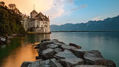 Schloss Chillon am Genfersee