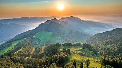 Gipfel des Weissensteins Richtung Osten