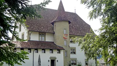 Nordansicht von Schloss Schwarzenburg im Naturpark Gantrisch