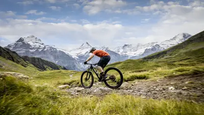Biker in Grindelwald