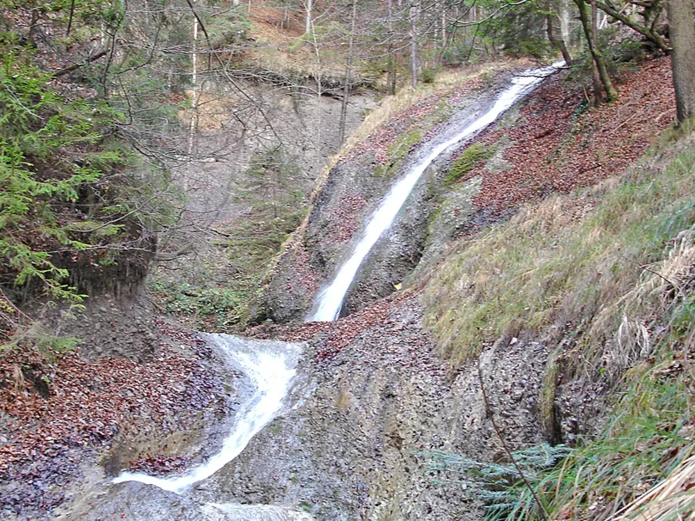 Blick in die Cholerenschlucht bei Adelboden