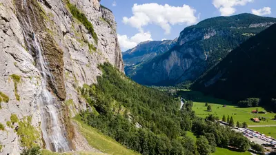 Mürrenbachfall im Berner Oberland