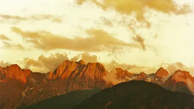 Lienzer Dolomiten glühen rot