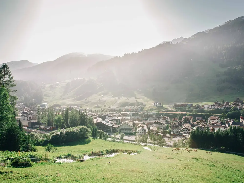 Blick auf St. Anton am Arlberg
