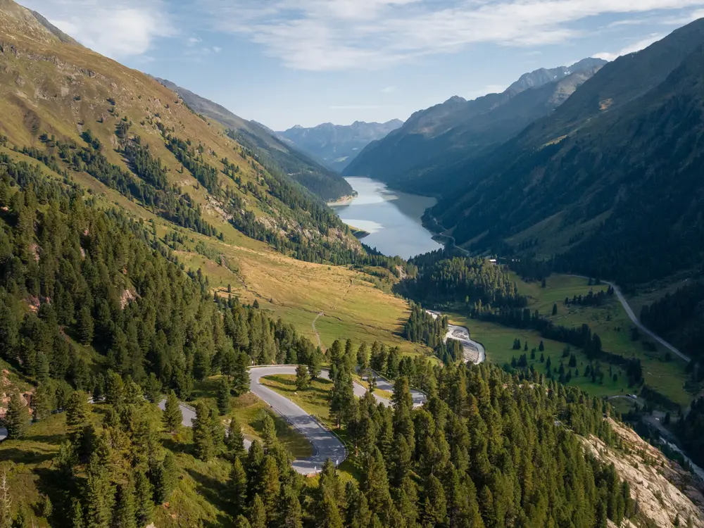 Gletscherstraße Kaunertal im Sommer