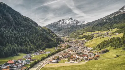 Blick auf Sölden