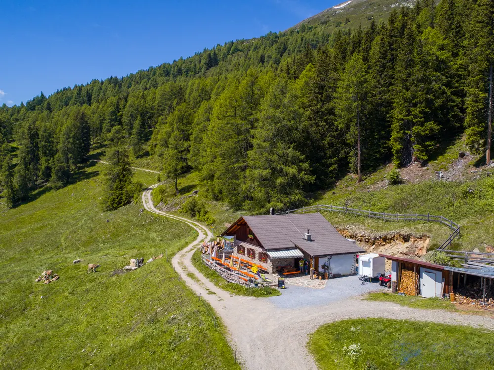 Larcher Alm (1.814m), Almen und Hütten im Pitztal, Almen im Venetbereich