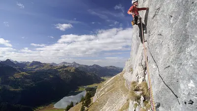 Kletterer im Tannheimer Tal