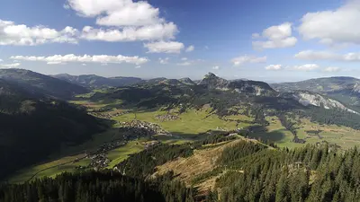 Das Tannheimer Tal von oben