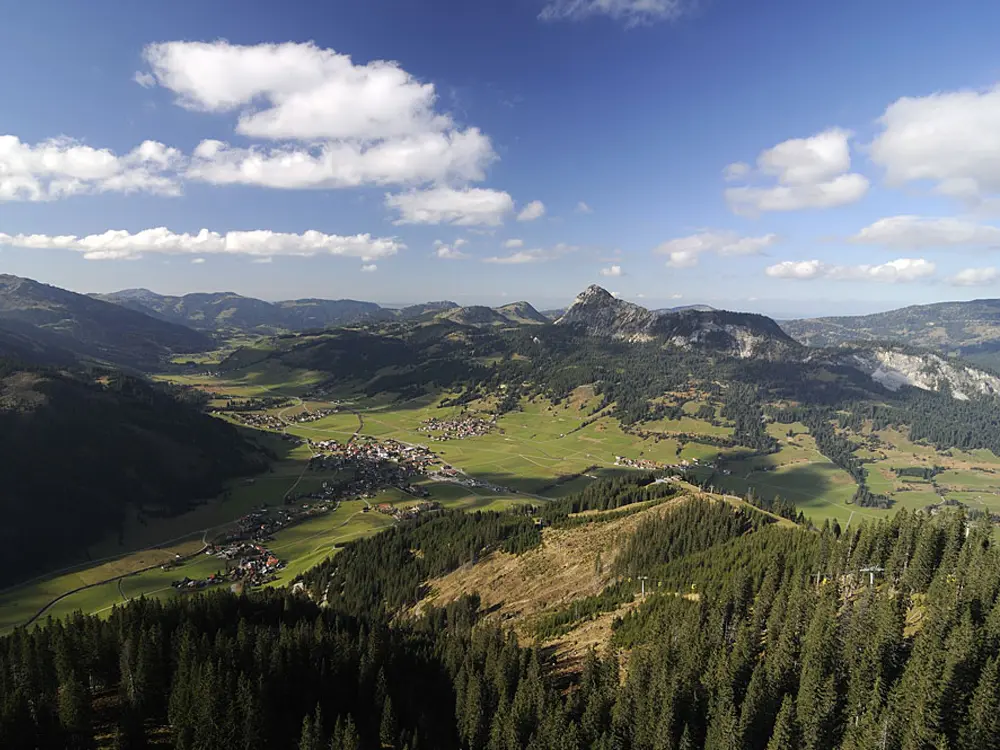 Das Tannheimer Tal von oben