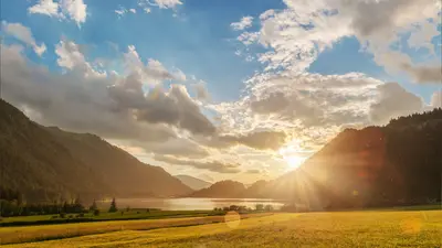 Sonnenuntergang am Haldensee