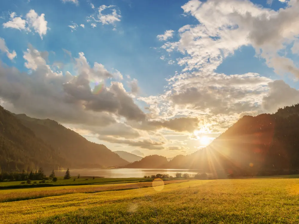 Sonnenuntergang am Haldensee