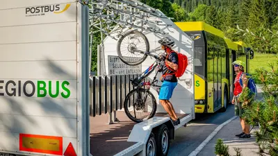 Biketransport im Lechtal