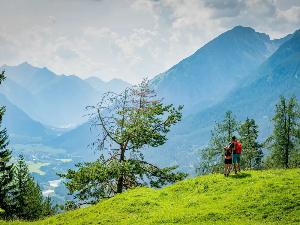 Stablalm mit Ausblick auf das Lechtal