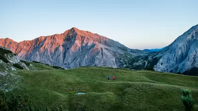 Wanderer im Naturpark Karwendel