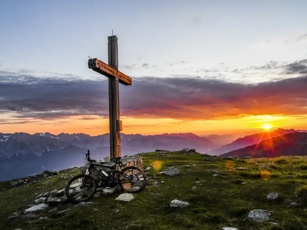 Mountainbike am Schartenkogel