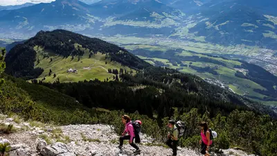 Bergsteigen am Hundskopf in Gnadenwald