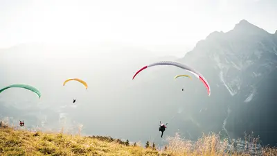 Paraglider im Stubaital