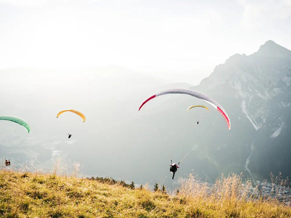Paraglider im Stubaital