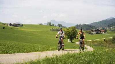 Radfahrer in der Region Kaiserwinkl