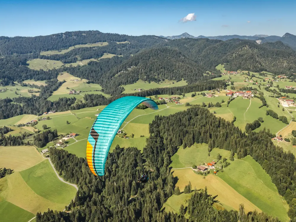 Blick auf die Ferienregion Kaiserwinkl