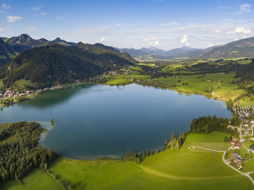 Der Walchensee aus der Vogelperspektive