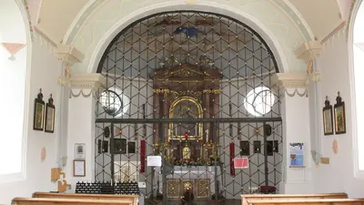 Innenraum der Wallfahrtskirche Mariä Heimsuchung in Jochberg