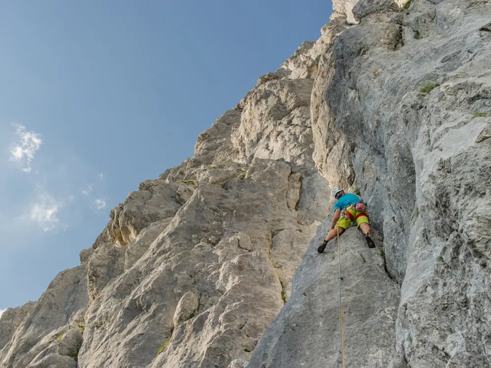 Kletterer an der Felswand - Wilder Kaiser