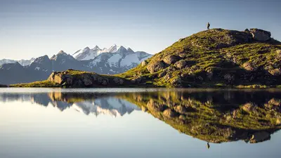See- und Berglandschaft im Zillertal