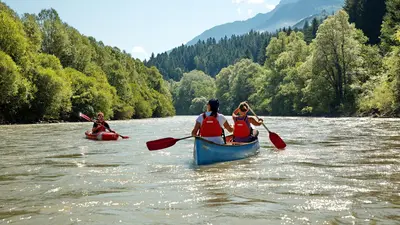 Kanufahren auf der Drau