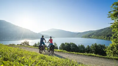 Fahrradfahren auf der Seenschleife am Millstätter See