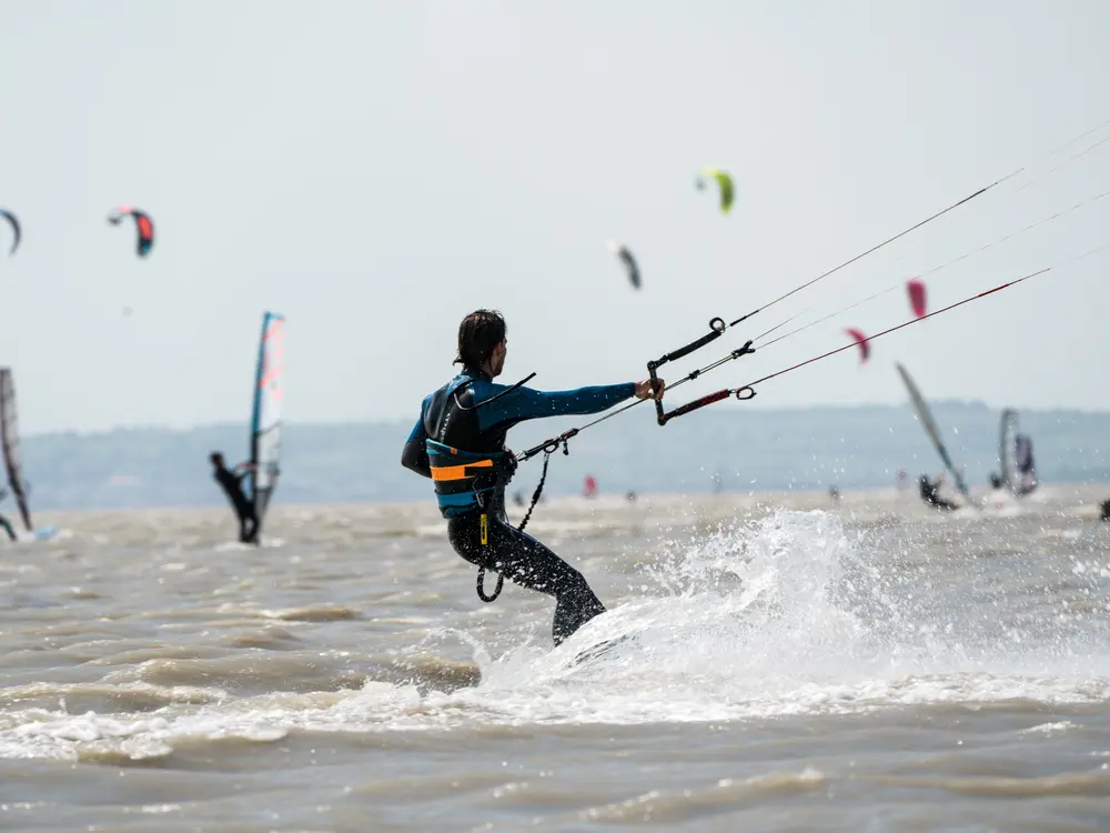 Kitesurfen am Neusiedler See
