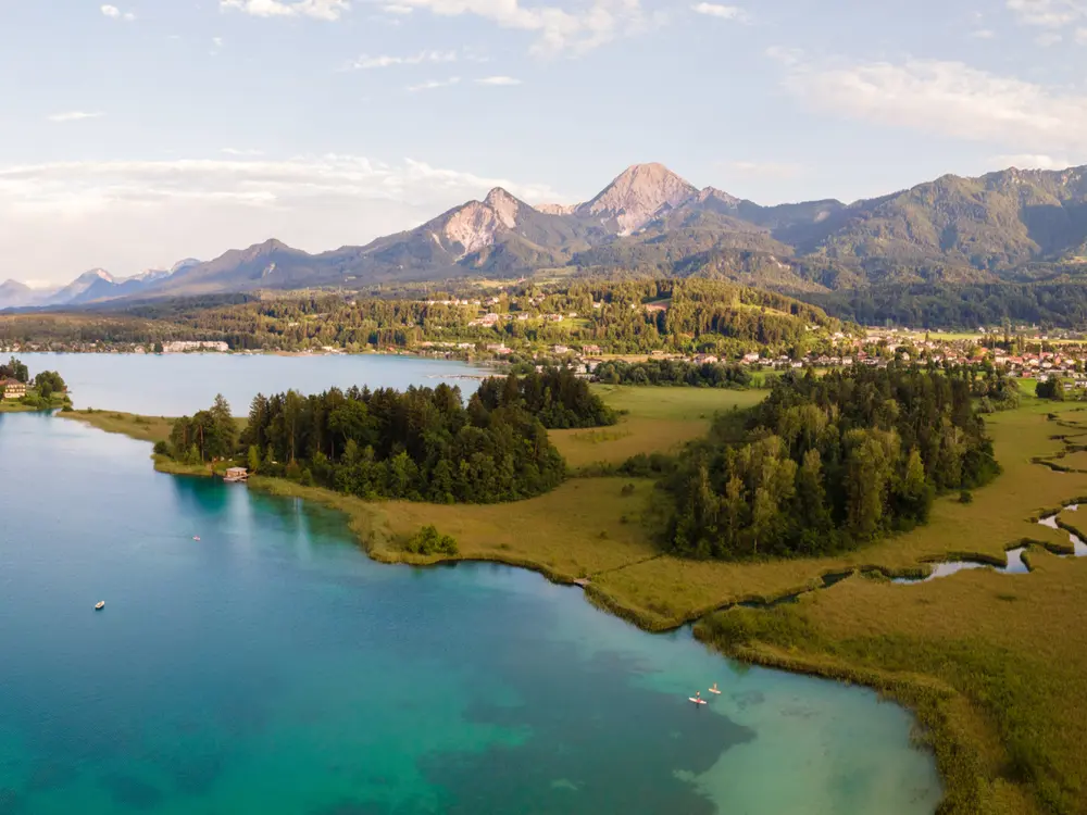 Faaker See mit Schilf