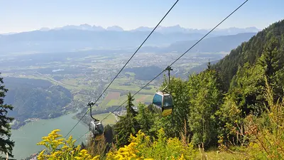 Die Kanzelbahn bringt Ausflügler auf den Gerlitzen