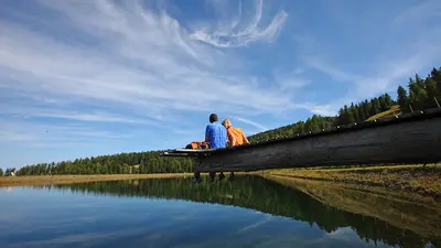 Romantischer Platz am See