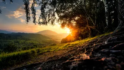 Sonnenuntergang am Semmering